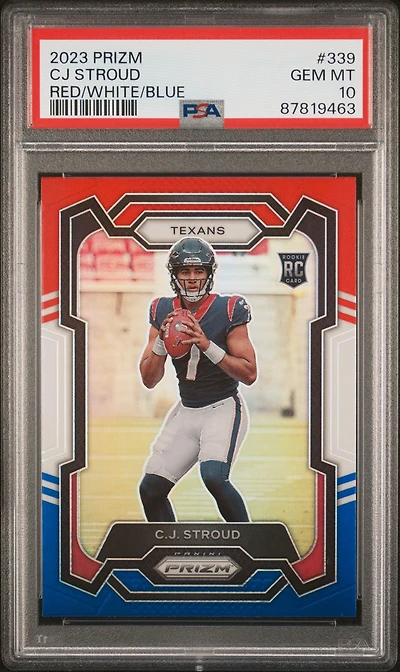 2023 Panini Prizm 339 Cj Stroud Red/white/blue Prizm PSA