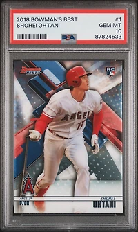 2018 Bowman's Best 1 Shohei Ohtani PSA 10