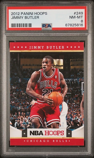 2012 Panini Hoops 249 Jimmy Butler PSA 8