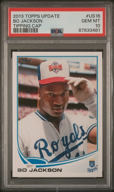 2013 Topps Update Us16 Bo Jackson Tipping Cap PSA 10