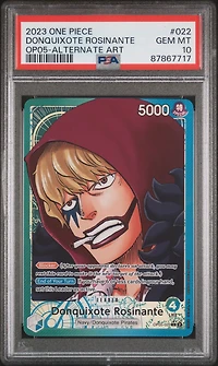 2023 One Piece Op05-awakening Of The New Era 022 Donquixote Rosinante Alternate Art PSA 10