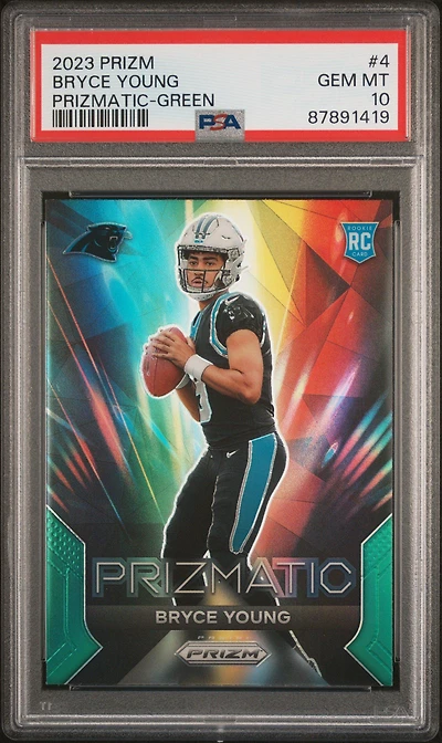 2023 Panini Prizm Prizmatic 4 Bryce Young PSA 10