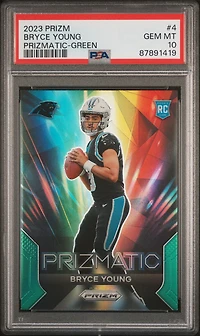 2023 Panini Prizm Prizmatic 4 Bryce Young PSA 10