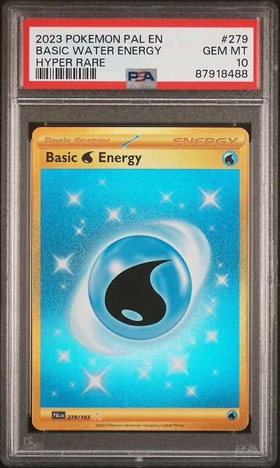 2023 Pokemon Pal En-paldea Evolved 279 Basic Water Energy Hyper Rare PSA