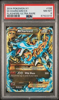 2014 Pokemon Xy Flashfire 108 M Charizard Ex PSA 8