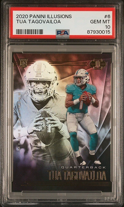 2020 Panini Illusions 6 Tua Tagovailoa PSA 10