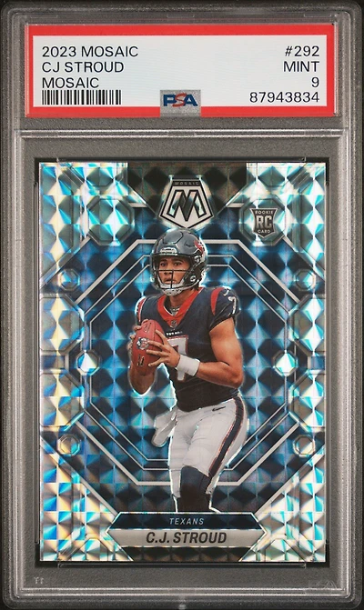2023 Panini Mosaic 292 Cj Stroud Mosaic PSA 9