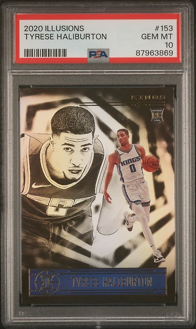 2020 Panini Illusions 153 Tyrese Haliburton PSA 10