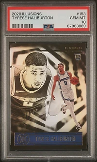 2020 Panini Illusions 153 Tyrese Haliburton PSA 10