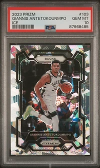 2023 Panini Prizm 103 Giannis Antetokounmpo Ice PSA 10