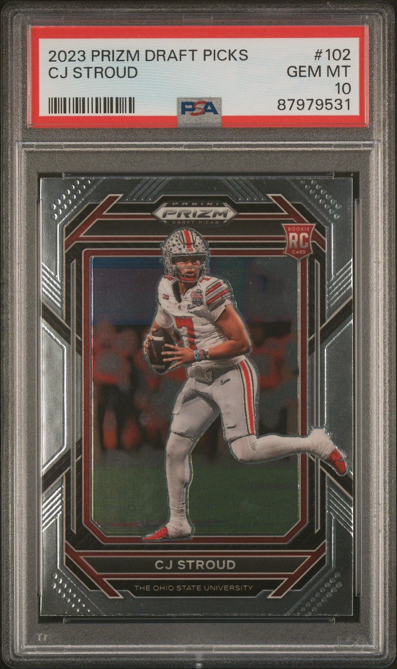2023 Panini Prizm Draft Picks 102 Cj Stroud PSA