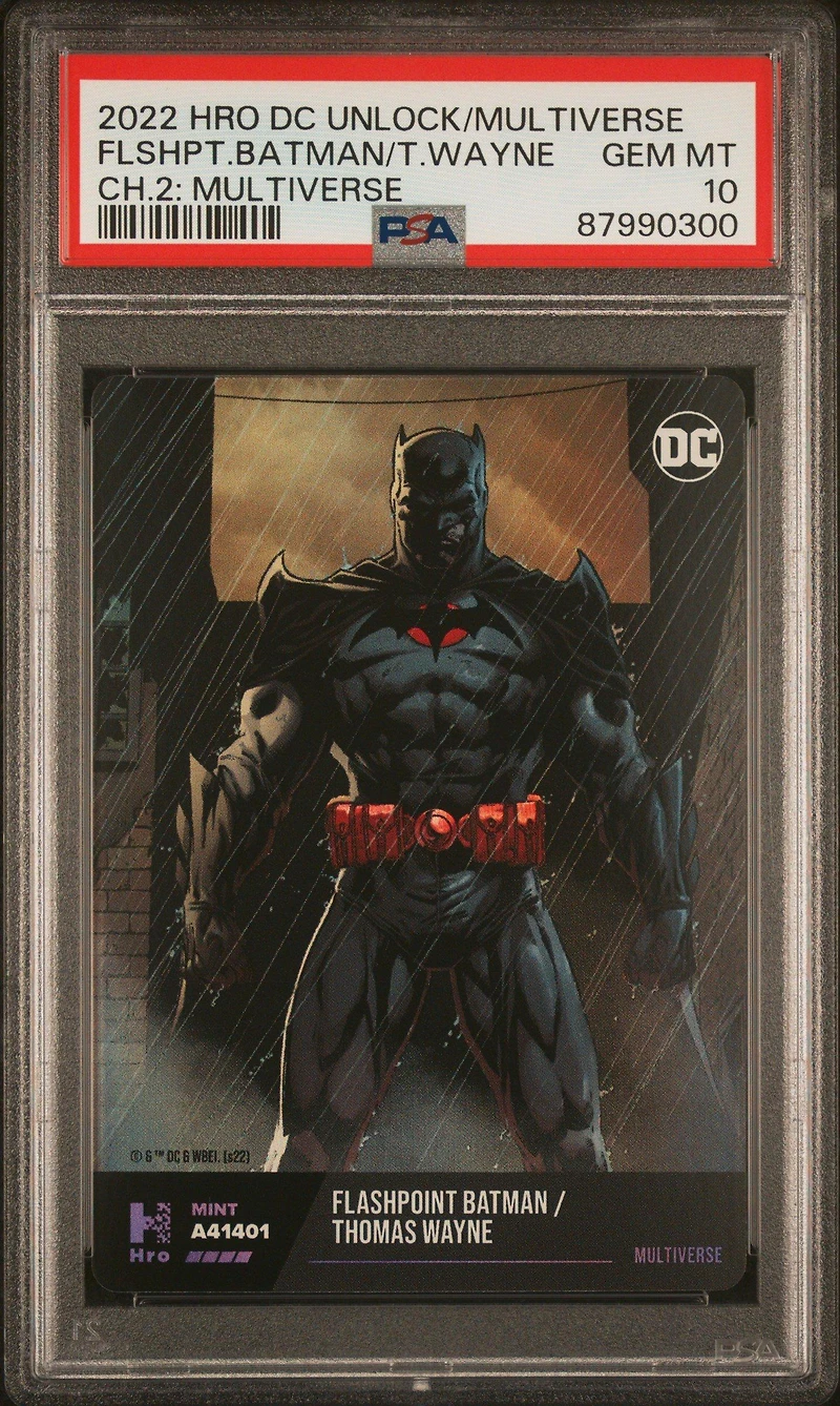 2022 Hro Dc Unlock The Multiverse Chapter 2 Flashpoint Batman/ Thomas Wayne Multiverse PSA 10