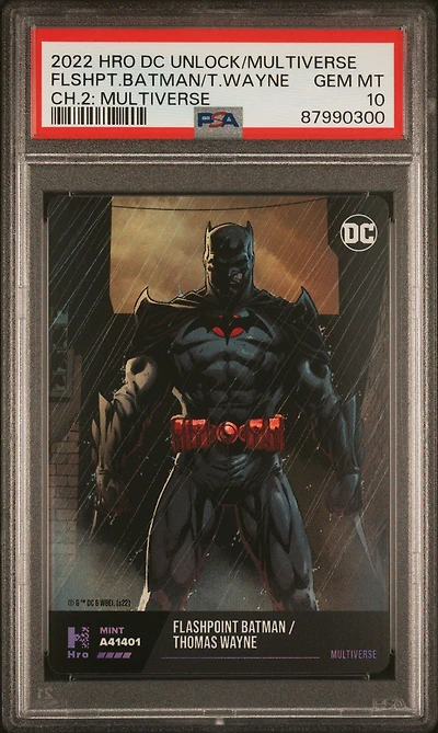 2022 Hro Dc Unlock The Multiverse Chapter 2 Flashpoint Batman/ Thomas Wayne Multiverse PSA 10