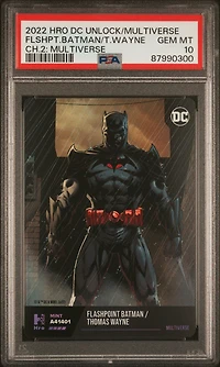 2022 Hro Dc Unlock The Multiverse Chapter 2 Flashpoint Batman/ Thomas Wayne Multiverse PSA 10