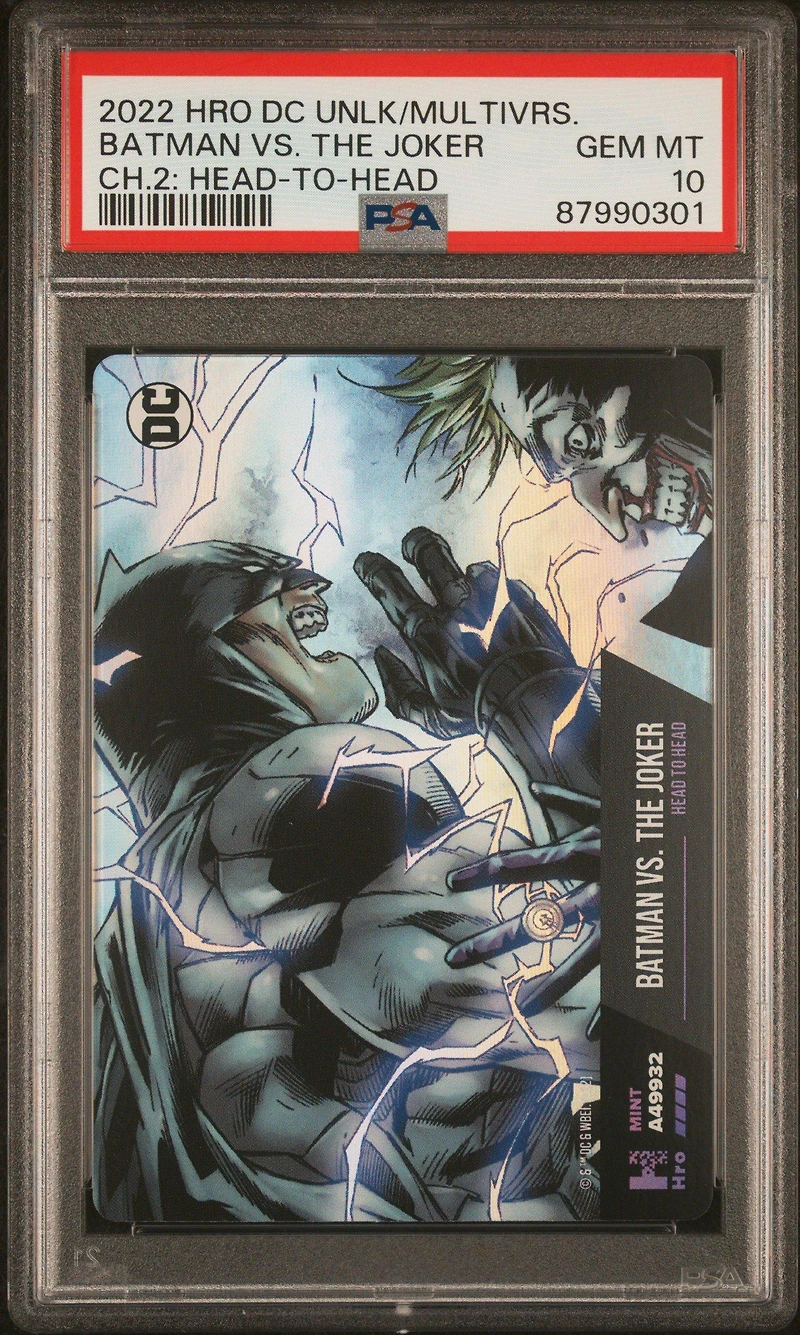 2022 Hro Dc Unlock The Multiverse Chapter 2  Batman Vs. The Joker Head-to-head PSA 10