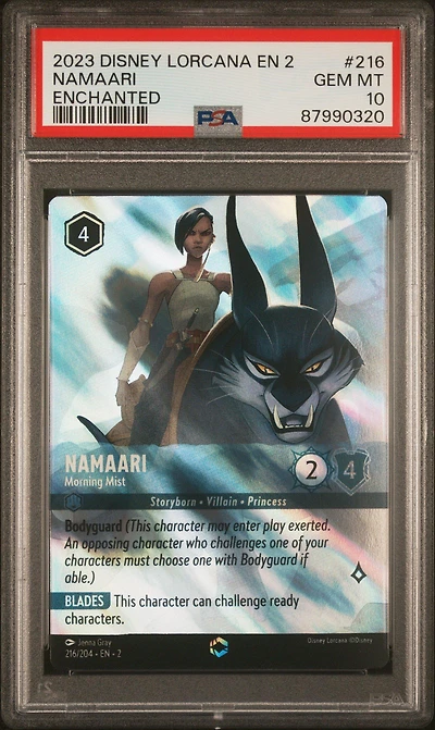 2023 Disney Lorcana En 2-rise Of The Floodborn 216 Namaari PSA 10