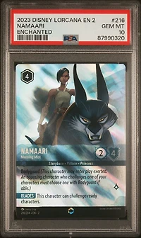 2023 Disney Lorcana En 2-rise Of The Floodborn 216 Namaari PSA 10