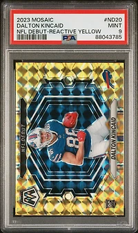 2023 Panini Mosaic Nfl Debut Nd20 Dalton Kincaid PSA