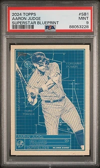 2024 Topps Superstar Blueprint Sb1 Aaron Judge PSA 9