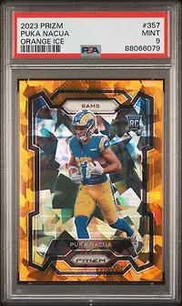 2023 Panini Prizm 357 Puka Nacua Ice PSA