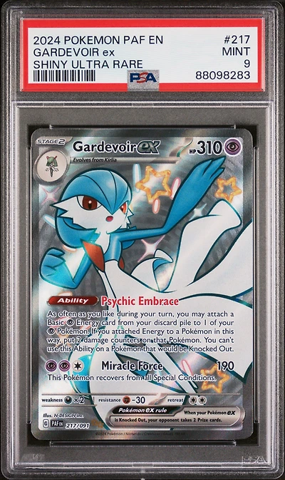 2024 Pokemon Paf En-paldean Fates Gardevoir Ex PSA