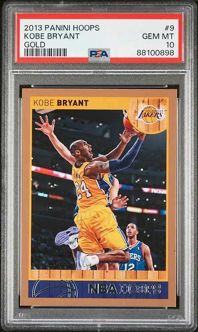 2013 Panini Hoops 9 Kobe Bryant Gold PSA 10