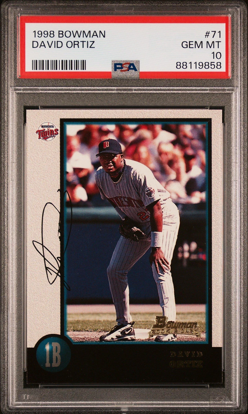 1998 Bowman 71 David Ortiz PSA 10