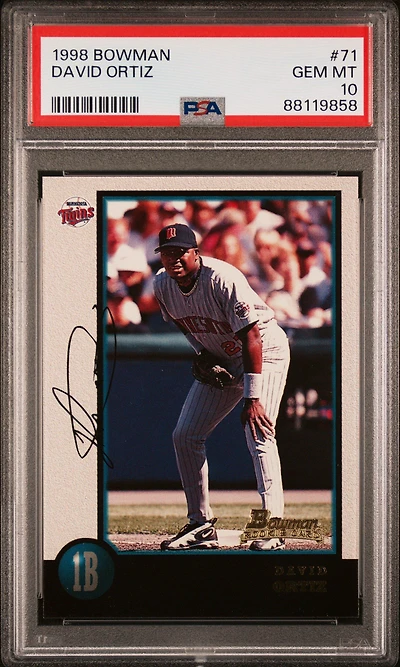 1998 Bowman 71 David Ortiz PSA 10
