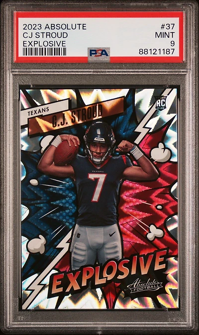 2023 Panini Absolute Explosive 37 Cj Stroud PSA 9