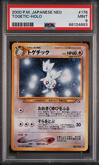 2000 Pokemon Japanese Neo 176 Togetic PSA 9