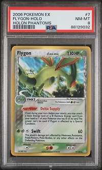 2006 Pokemon Ex Holon Phantoms 7 Flygon-holo PSA 8