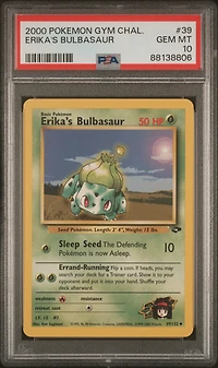 2000 Pokemon Gym Challenge 39 Erika's Bulbasaur PSA 10