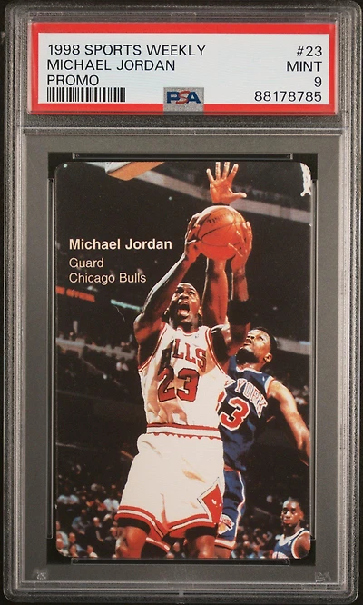 1998 Sports Weekly Promo 23 Michael Jordan PSA 9