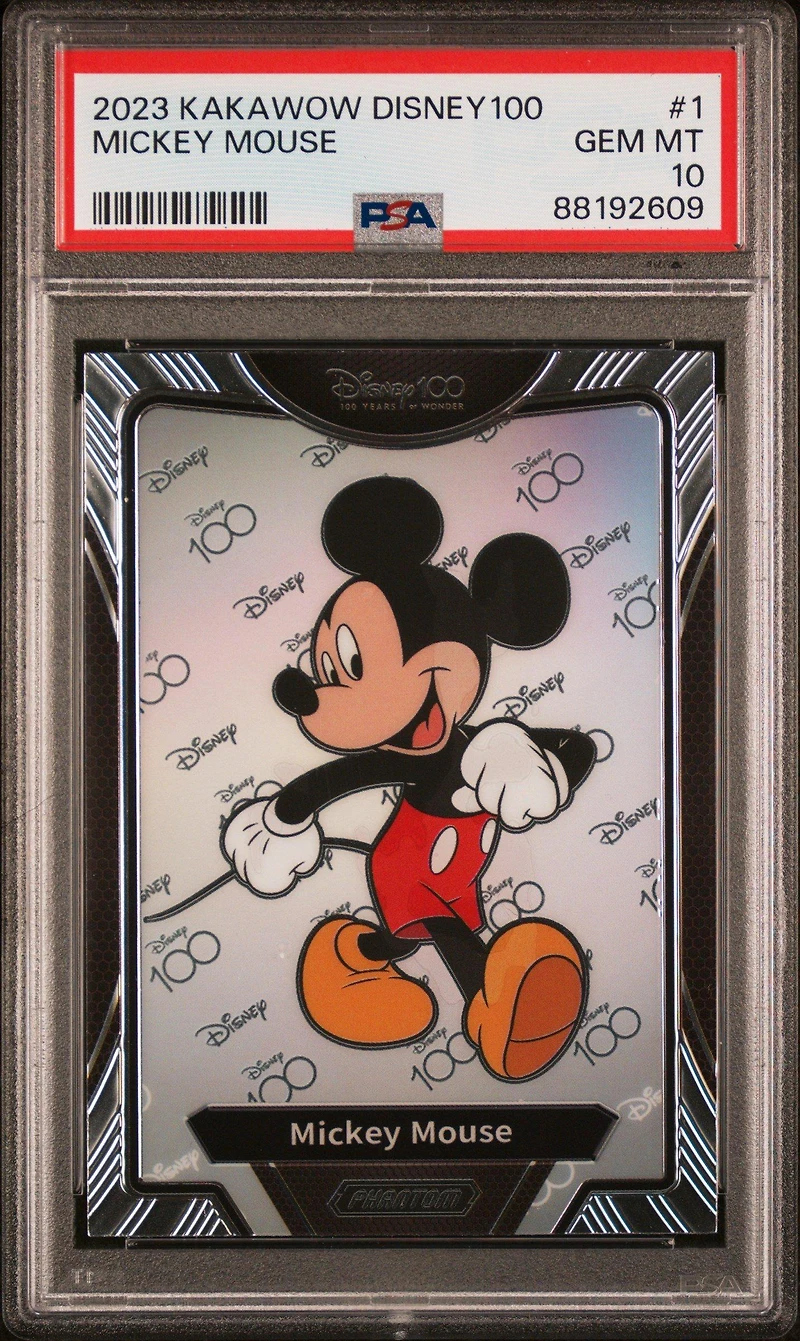 2023 Kakawow Phantom Disney100 Wondrous Character 1 Mickey Mouse PSA 10