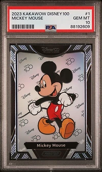 2023 Kakawow Phantom Disney100 Wondrous Character 1 Mickey Mouse PSA 10