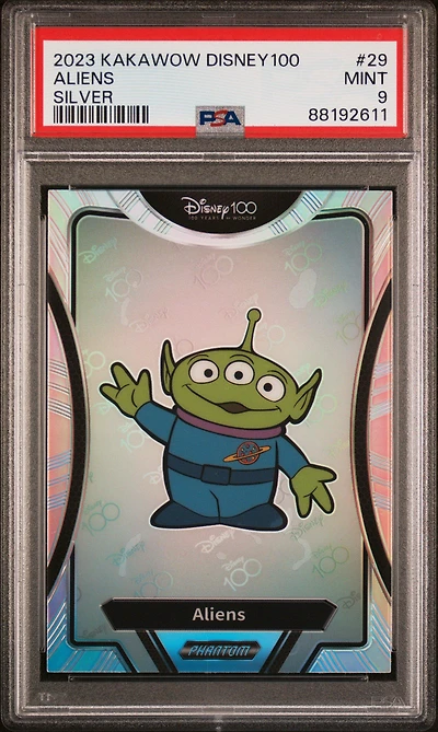 2023 Kakawow Phantom Disney100 Wondrous Character 29 Aliens Silver PSA 9