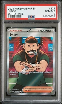 2024 Pokemon Paf En-paldean Fates 228 Judge PSA 10