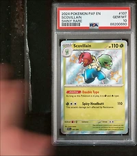 2024 Pokemon Paf En-paldean Fates 107 Scovillain Shiny Rare PSA