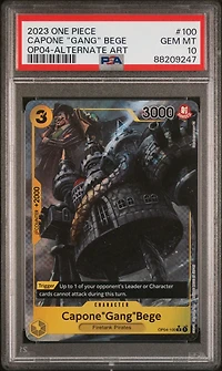 2023 One Piece Kingdoms Of Intrigue 100 Capone "gang" Bege PSA 10