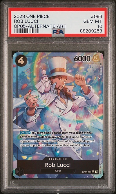 2023 One Piece Awakening Of The New Era 093 Rob Lucci PSA 10