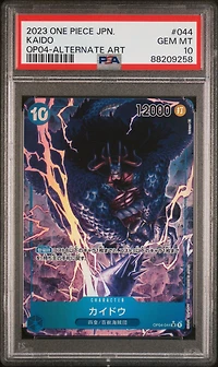 2023 One Piece Japanese Kingdoms Of Intrigue 044 Kaido Alternate Art PSA 10