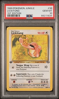 1999 Pokemon Jungle 38 Lickitung 1st Edition PSA 10