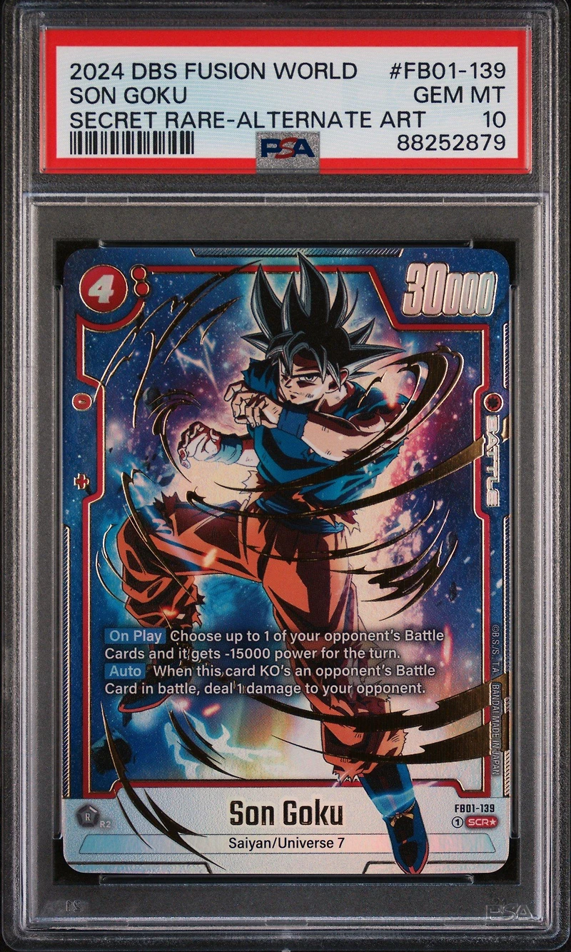 2024 Dragon Ball Super Card Game Fusion World Awakened Pulse Fb01-139 Son Goku Secret Rare-alternate Art PSA 10