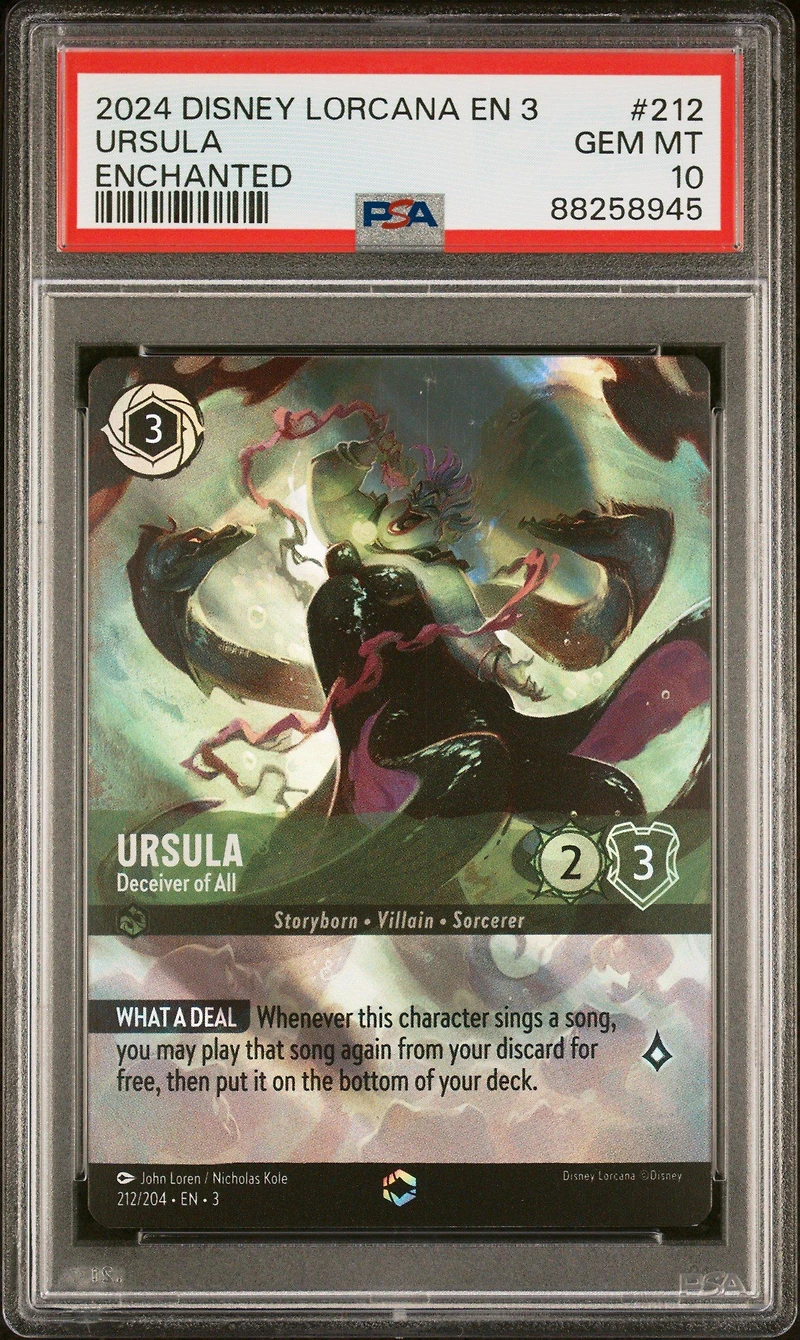 2024 Disney Lorcana En 3-into The Inklands 212 Ursula