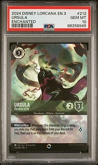 2024 Disney Lorcana En 3-into The Inklands 212 Ursula