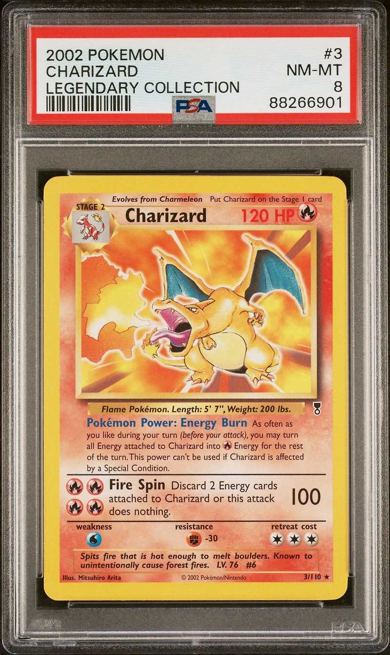 2002 Pokemon Legendary Collection 3 Charizard PSA