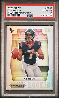 2023 Panini Prizm Prizm Flashback Rookie Pfr2 Cj Stroud PSA