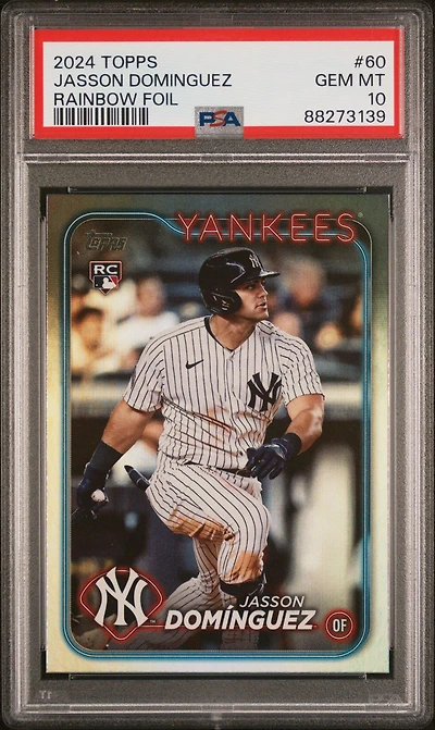 2024 Topps 60 Jasson Dominguez Rainbow Foil PSA 10
