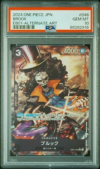2024 One Piece Japanese Eb01-extra Booster -memorial Collection- 046 Brook Alternate Art PSA 10