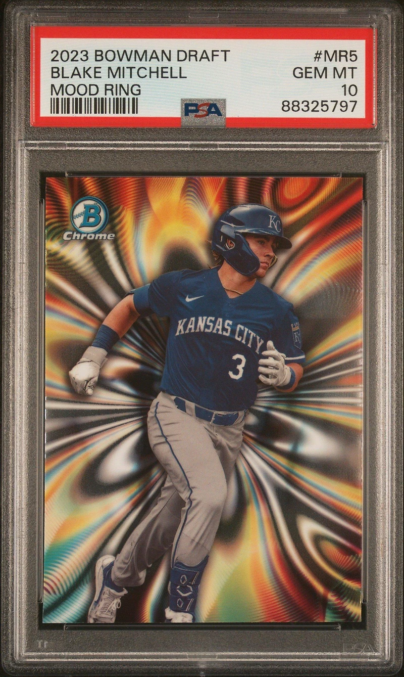 2023 Bowman Draft Mood Ring Mr5 Blake Mitchell PSA 10